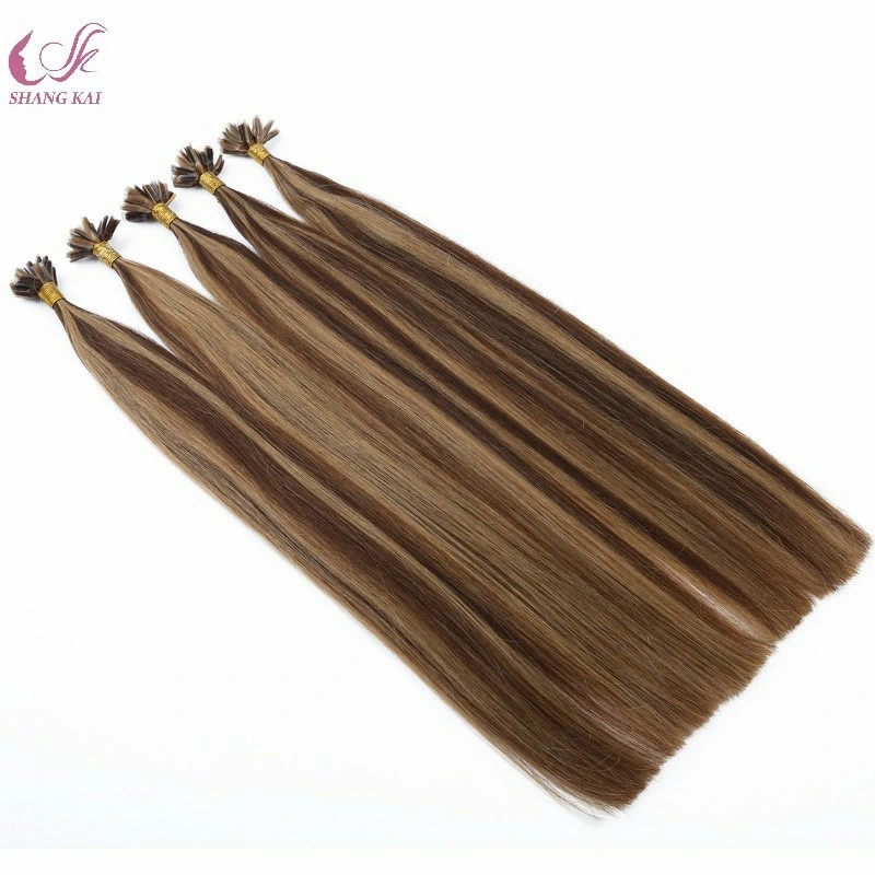 Virgin Full Cuticle Russian Hair U Tip Piano Color Human Hair Extension