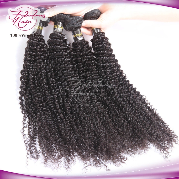 Indian Remy Hair Weaving Hair Extension Type Kinky Curly Hair