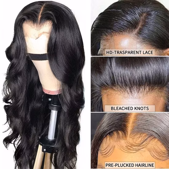 China Transparent HD Günstige brasilianische Echthaar-Spitzenperücken Großhandel Lace-Front-Perücke Bestes Echthaar China Echthaar-Vollspitzenperücken für schwarze Frauen