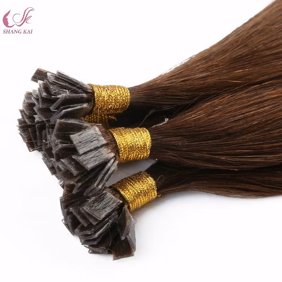 Luxuriöses, doppelt gezogenes 100 % Echthaar mit flacher Spitze, indisches Remy-Haar